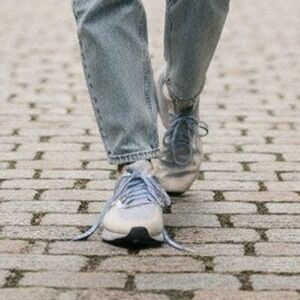 Nike Odyssey React Running Shoes Women's Metallic Silver Blue - Size 7.5